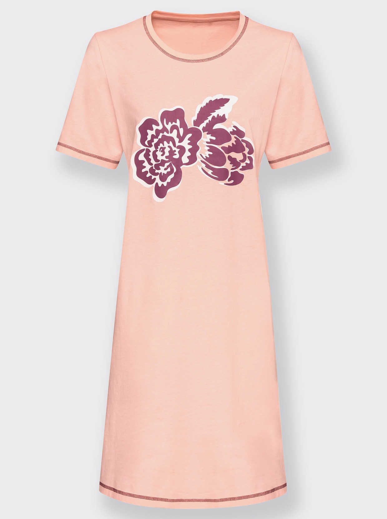 Nachthemden - roze + bordeaux