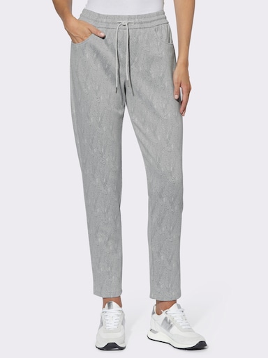 heine Jogpants - bleu-weiss-gemustert