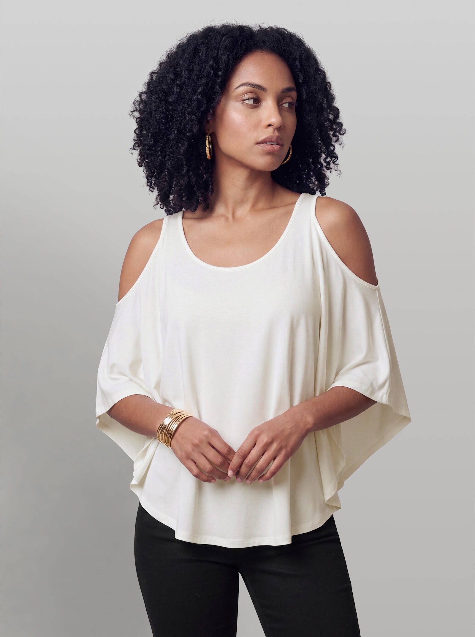 heine Oversize-Shirt mit Cut-outs - ecru