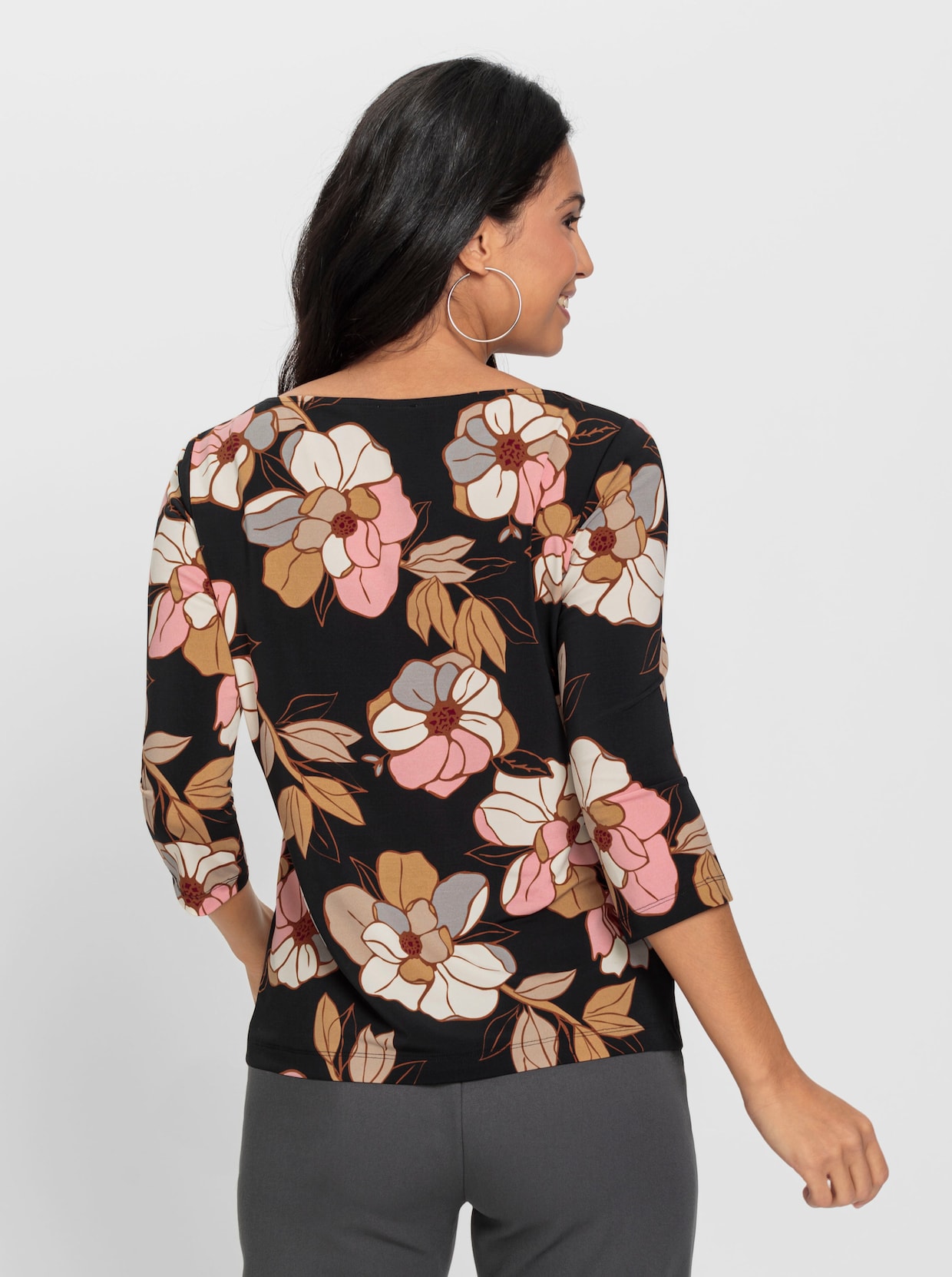 Shirt met print - zwart geprint