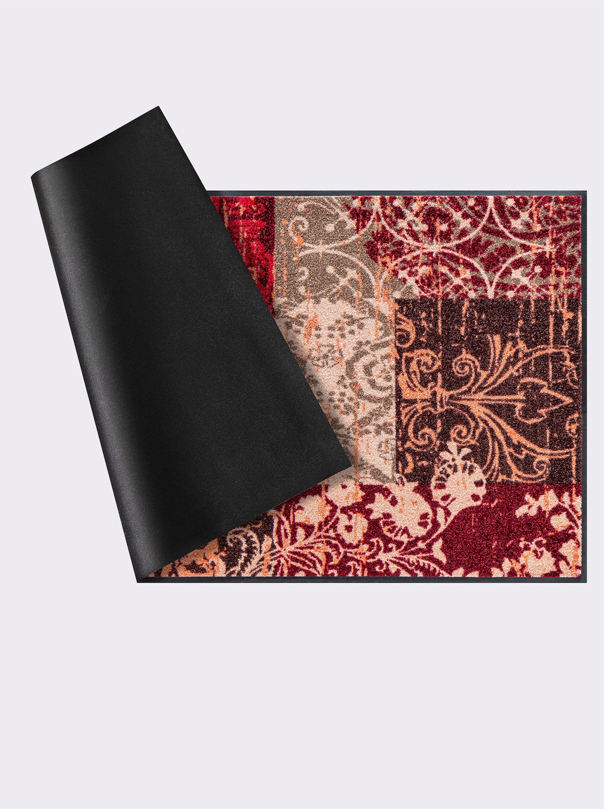 wash+dry by Kleen-Tex Paillasson - bordeaux à motifs