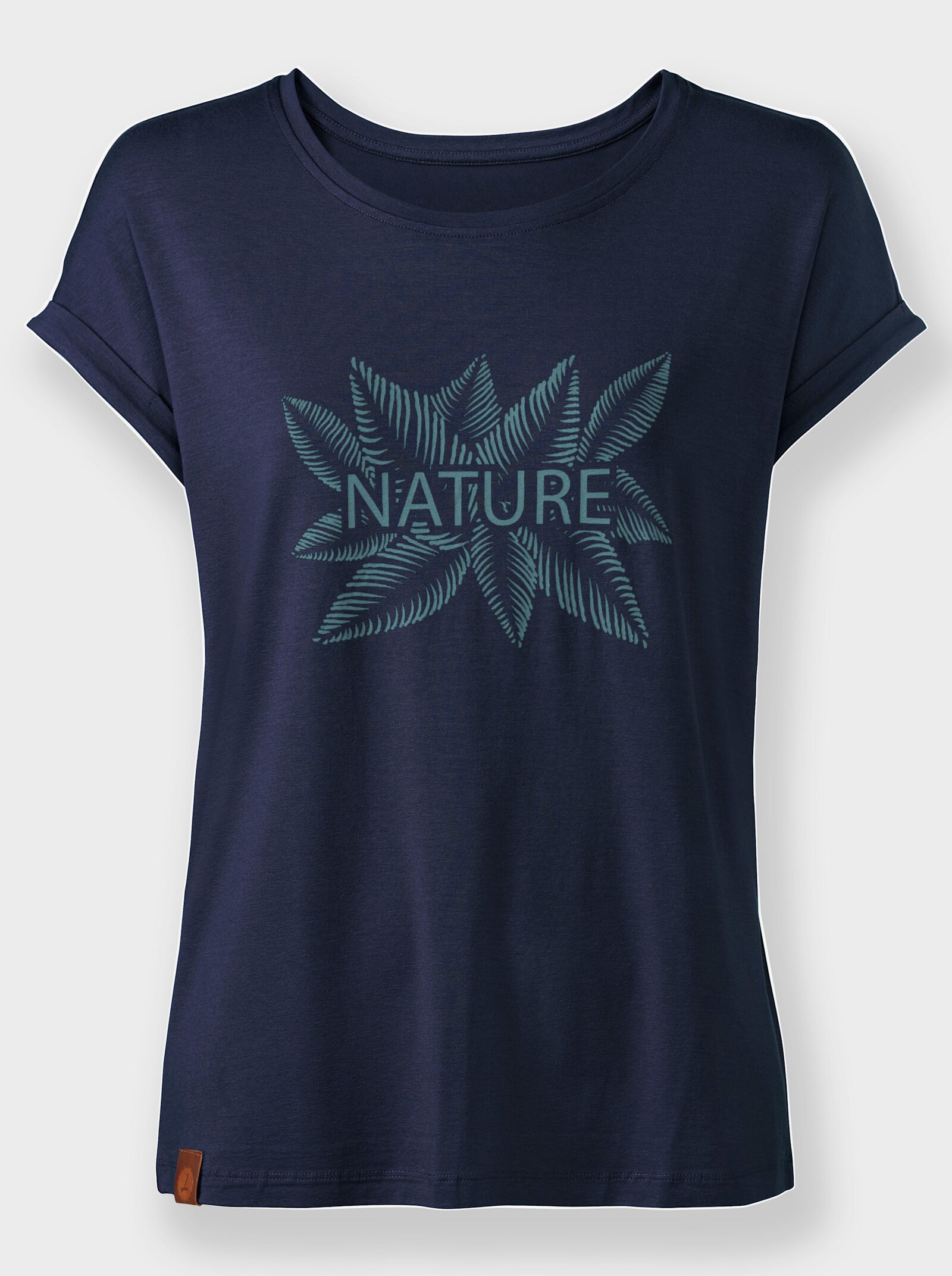 Shirt mit überschnittenen Schultern - marine