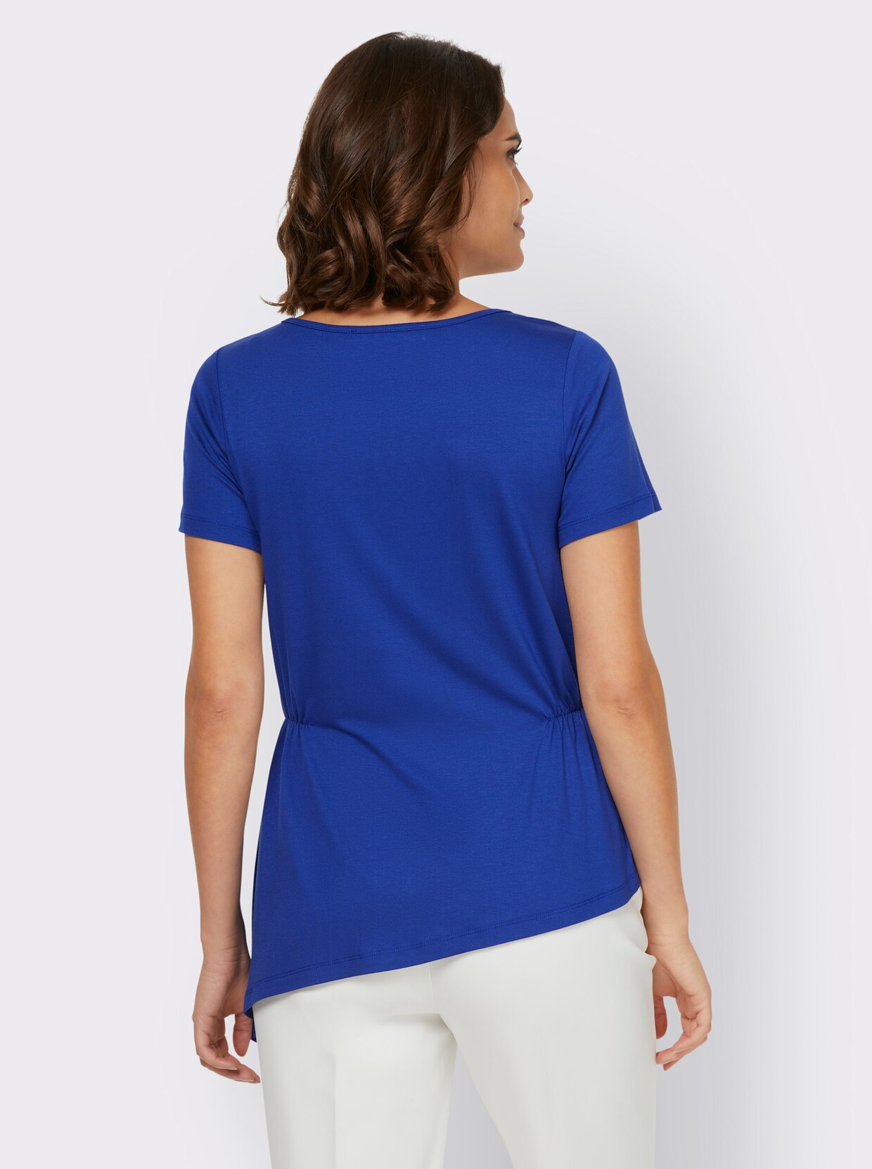 heine Shirt met ronde hals - koningsblauw