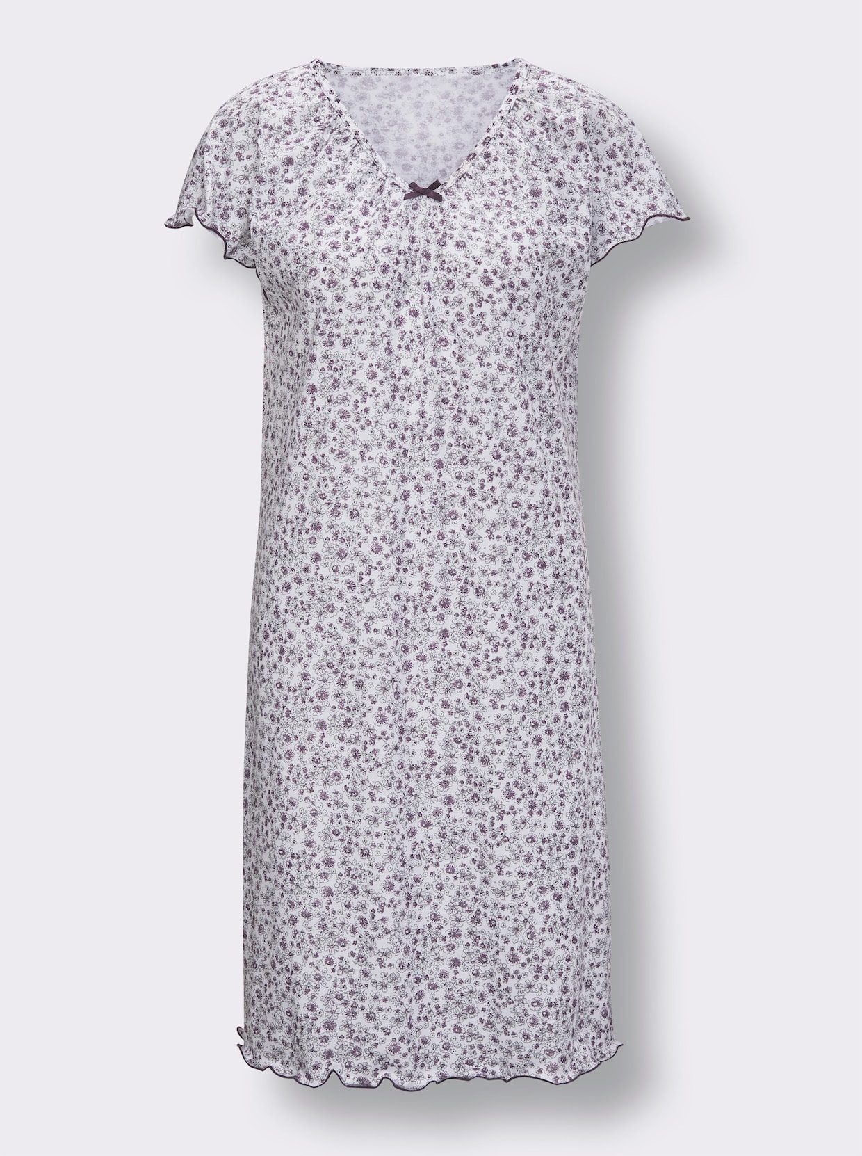 Chemise de nuit - blanc-violet