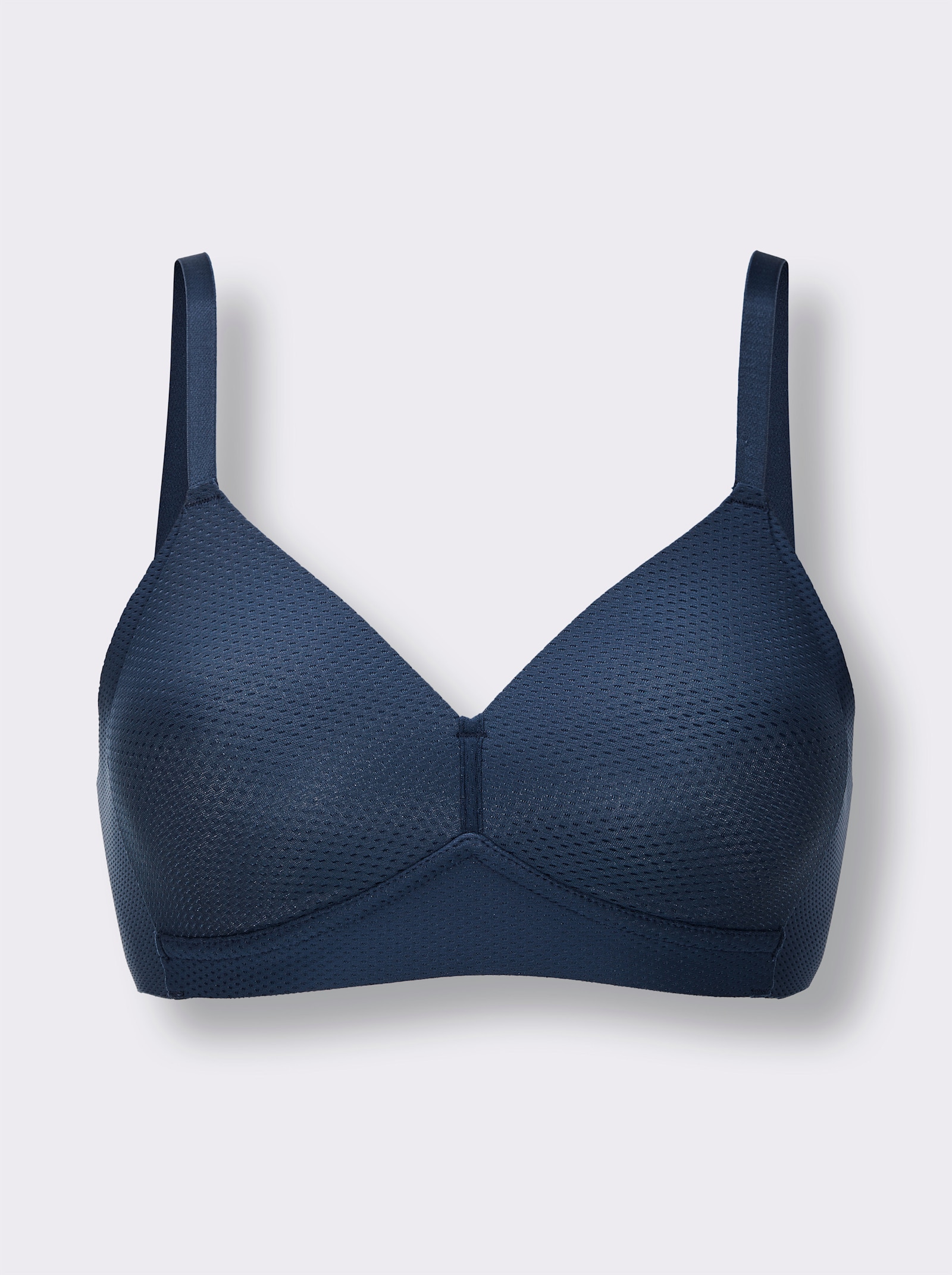 Beha met cups zonder beugel - jeansblauw