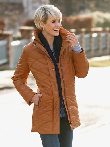 Steppjacke - cognac