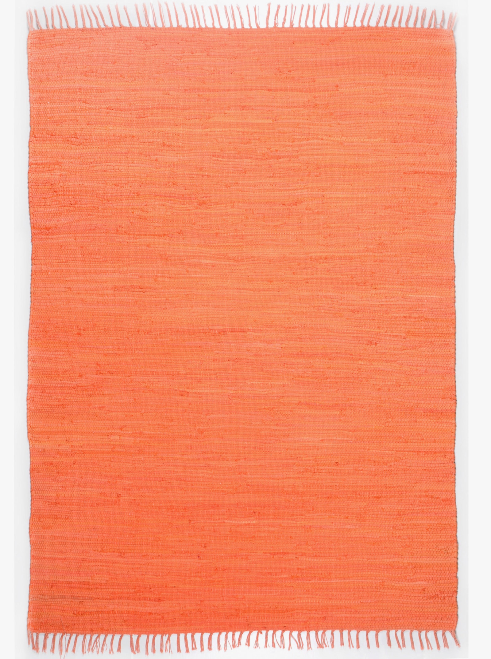 Theko Handwebteppich - orange