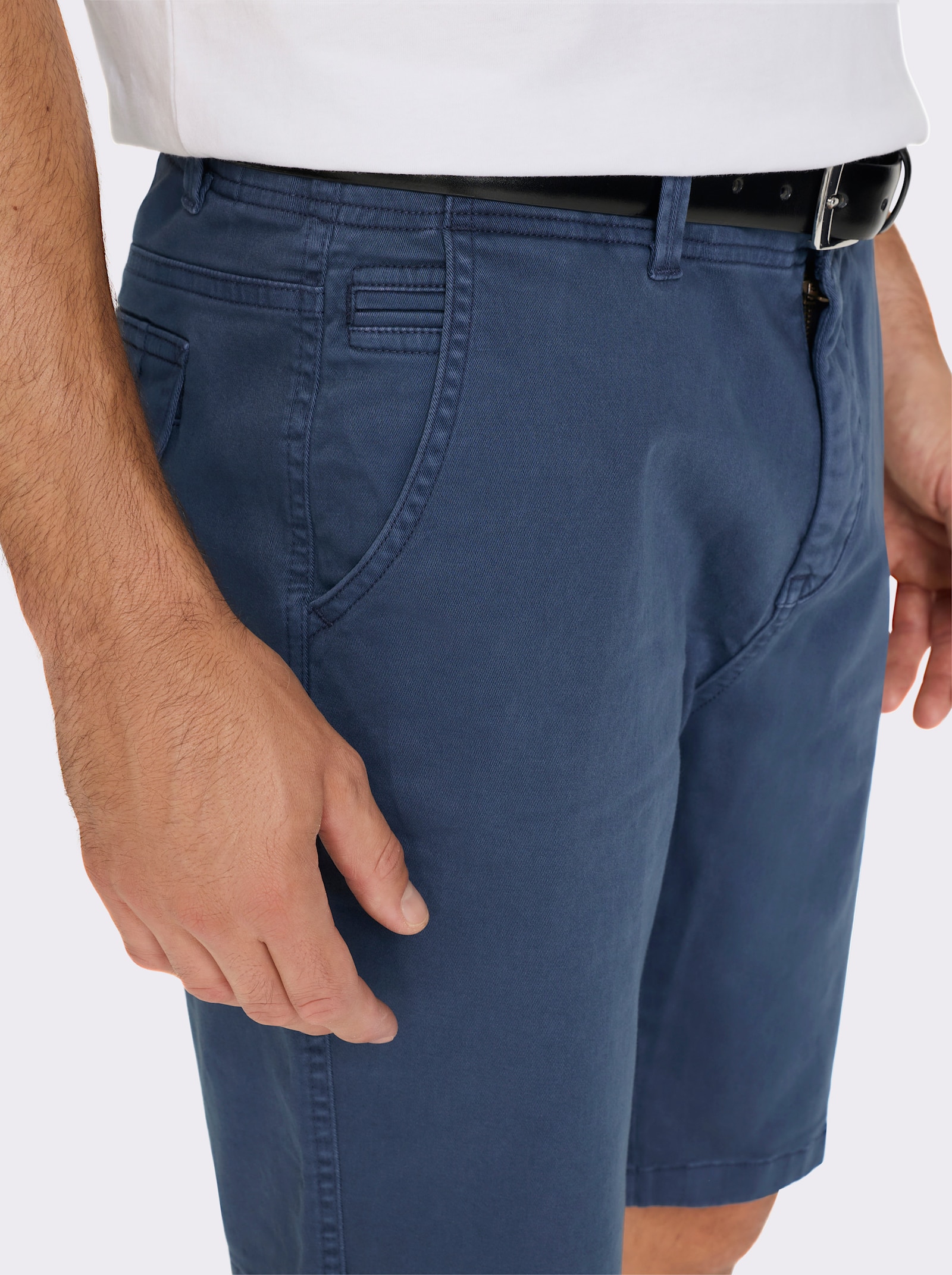 Marco Donati Bermudas mit Pattentaschen hinten - dunkelblau