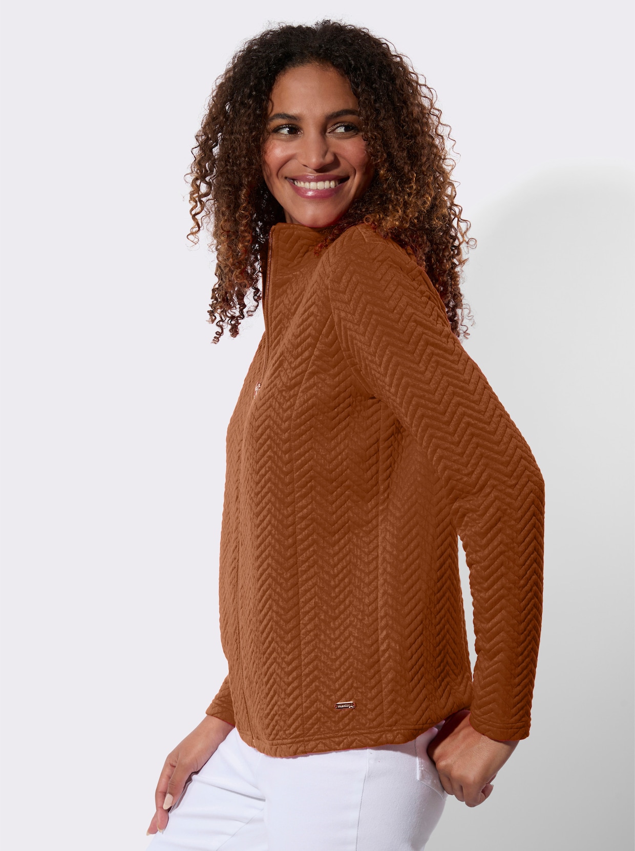 Shirtjacke - cognac