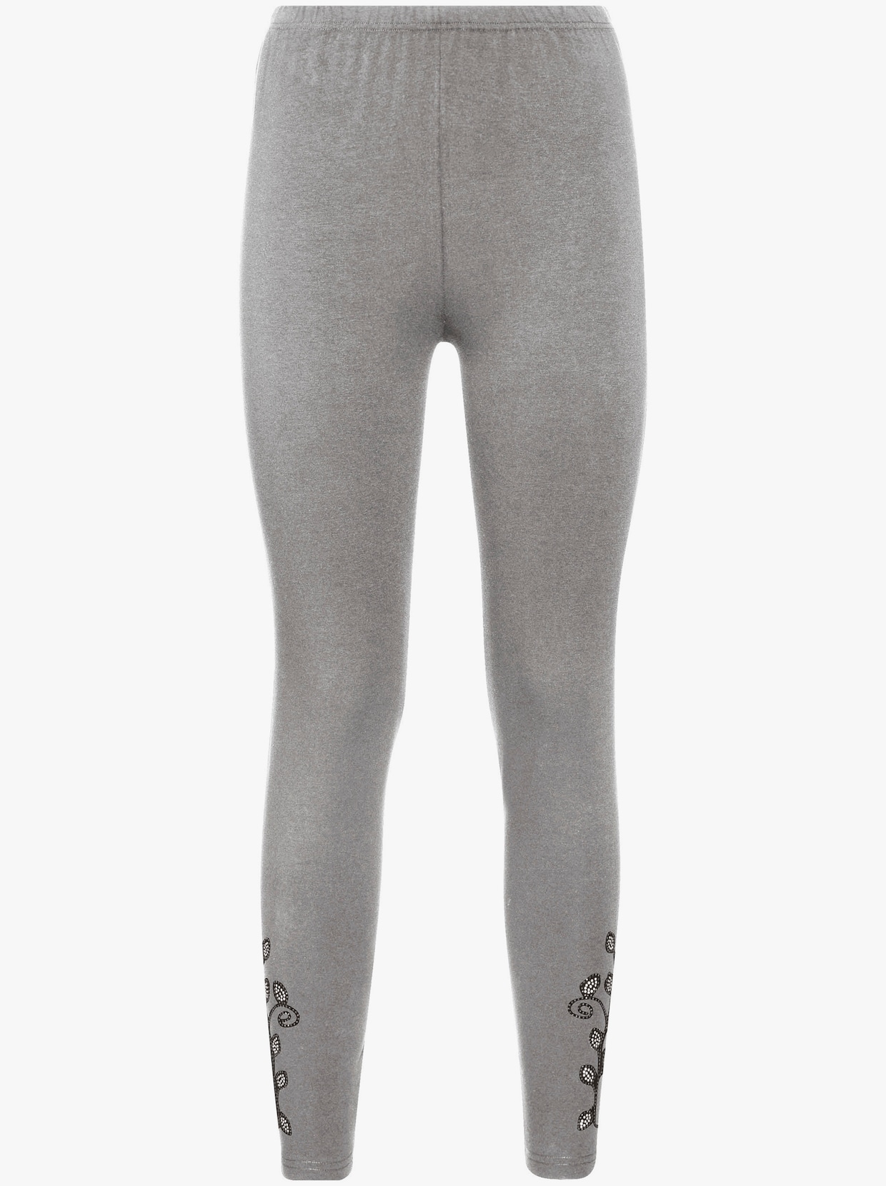 feel good Leggings - schwarz + grau-meliert