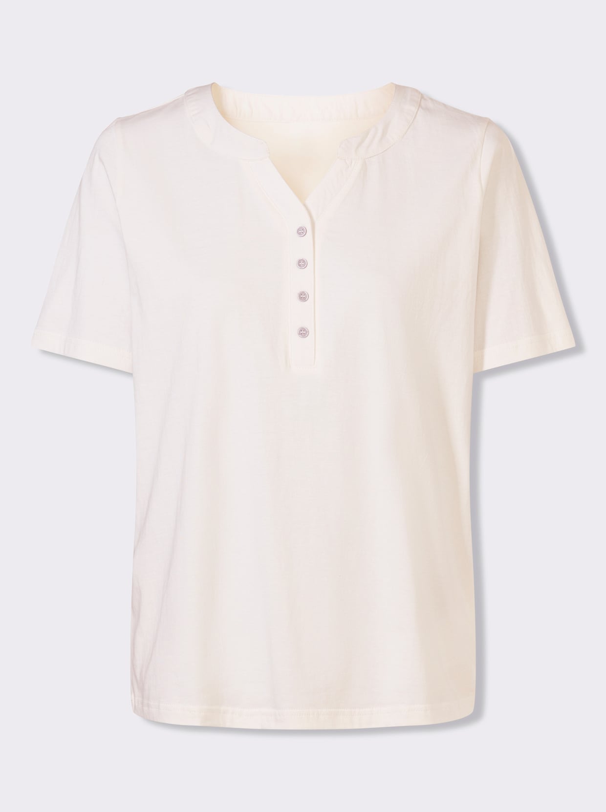 Kurzarmshirt - ecru