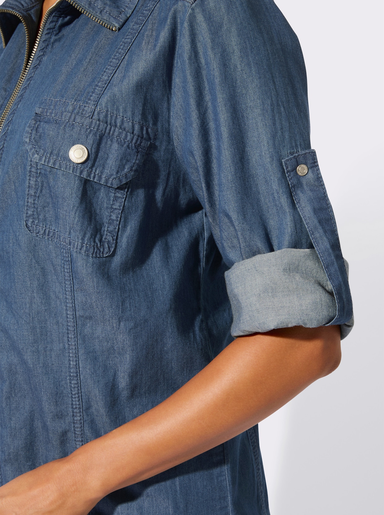 Blusenjacke - blue-bleached