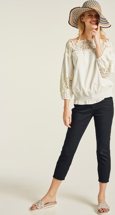 heine Kanten blouse - offwhite