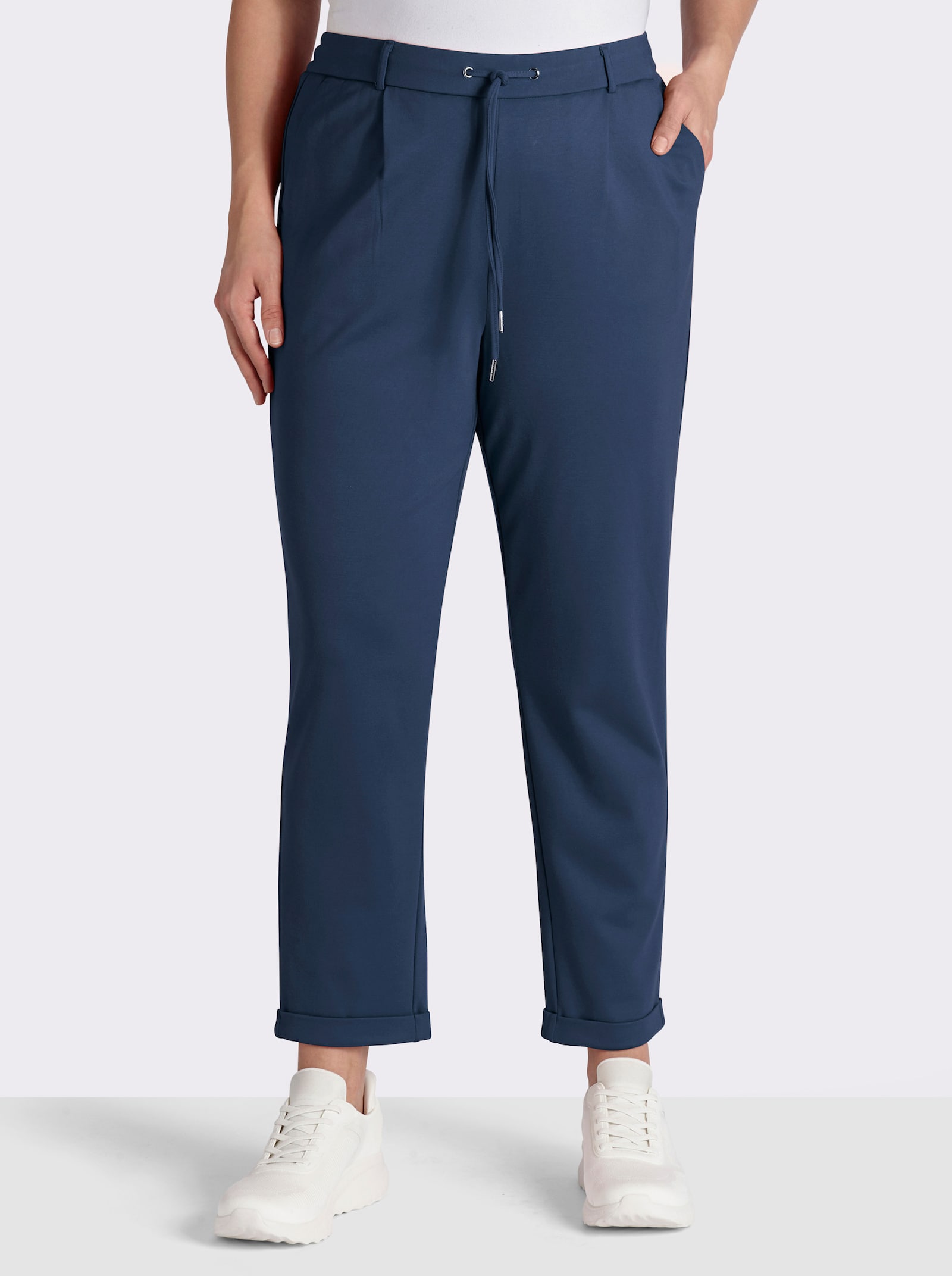 Jogg Pants in Interlock-Qualität - dunkelblau