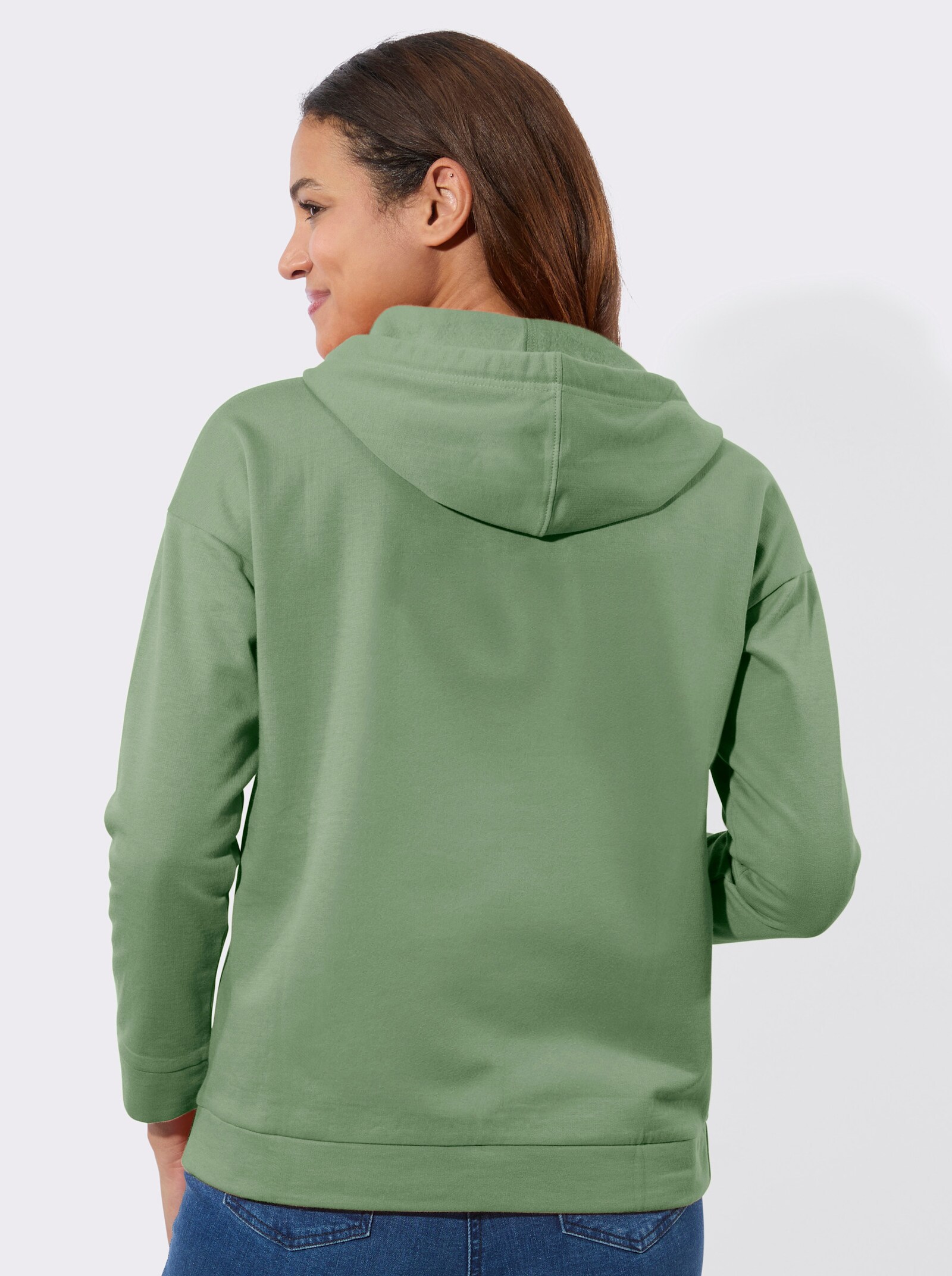 Sweatshirt mit Kapuze - eucalyptus
