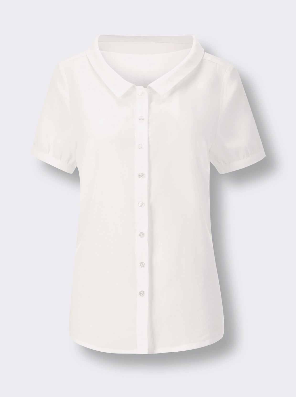 CREATION L PREMIUM Kurzarm-Bluse - weiß