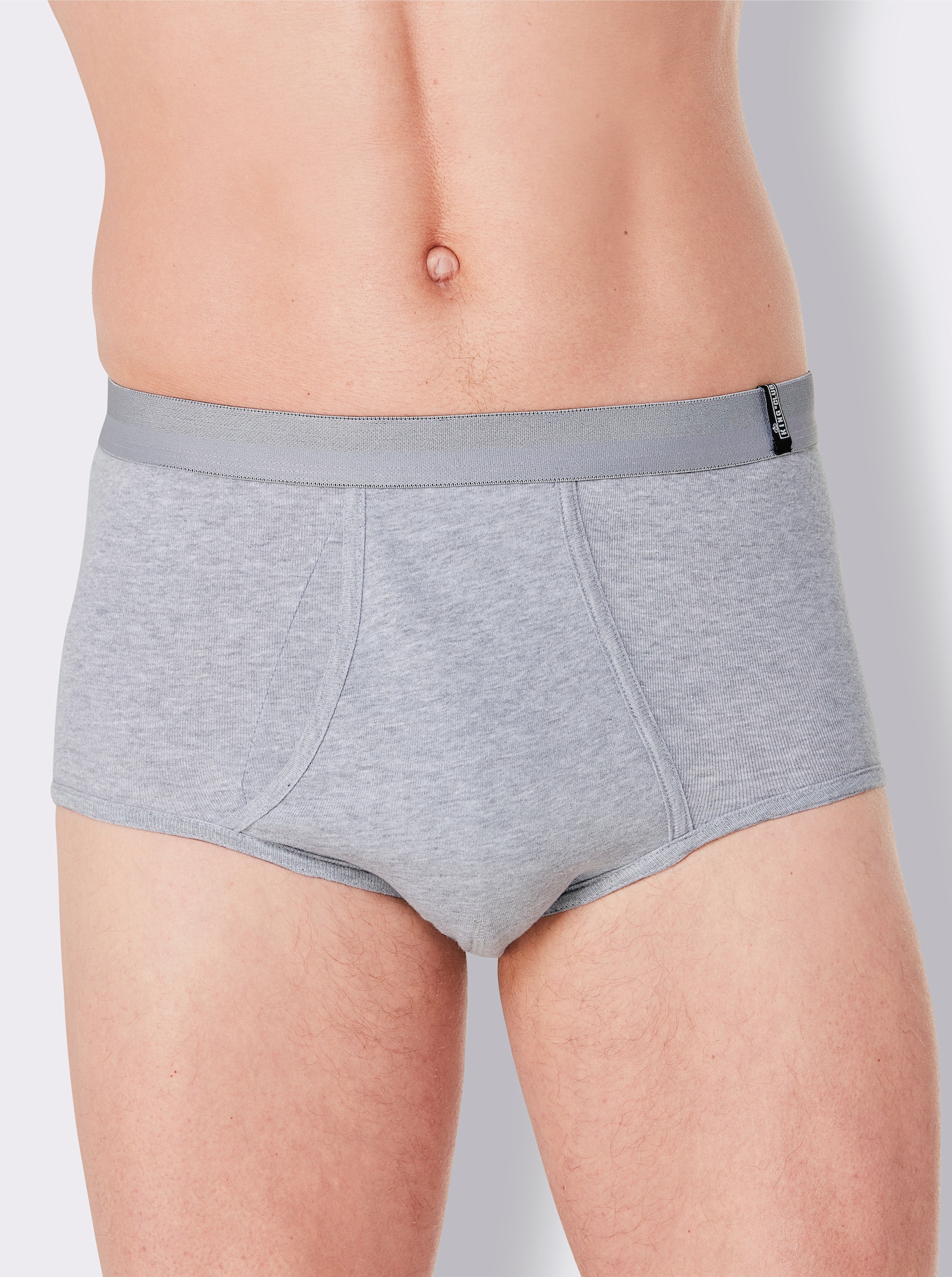 KINGsCLUB Slipy - černá + šedá-melír + námořnická modrá