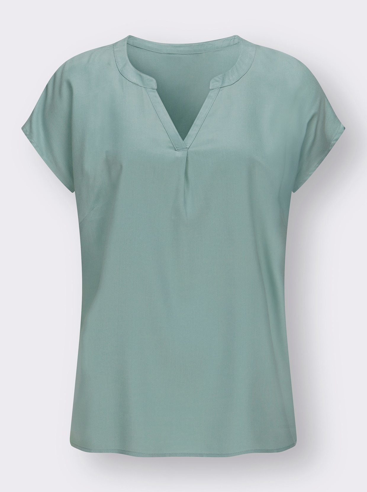 Kurzarm-Bluse - mint