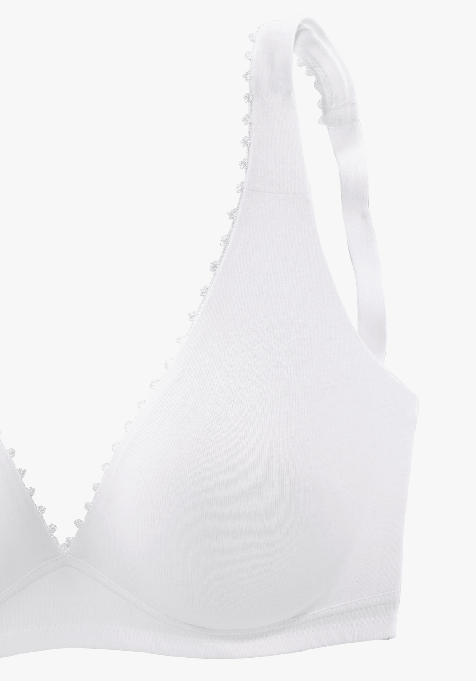 petite fleur Bralette-BH - weiss+schwarz
