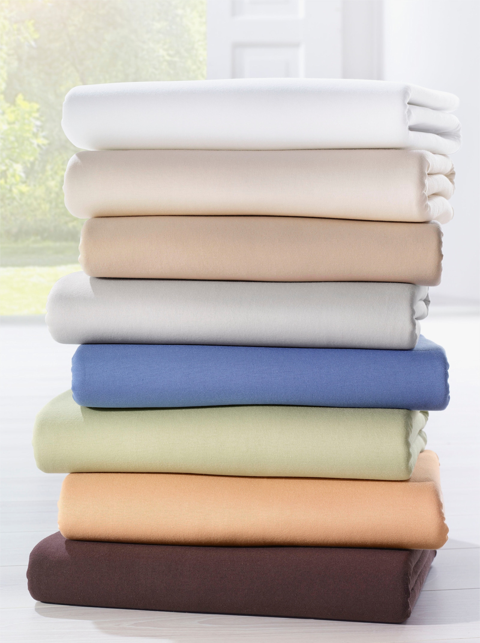 Biberna Spannbetttuch - resedagrün