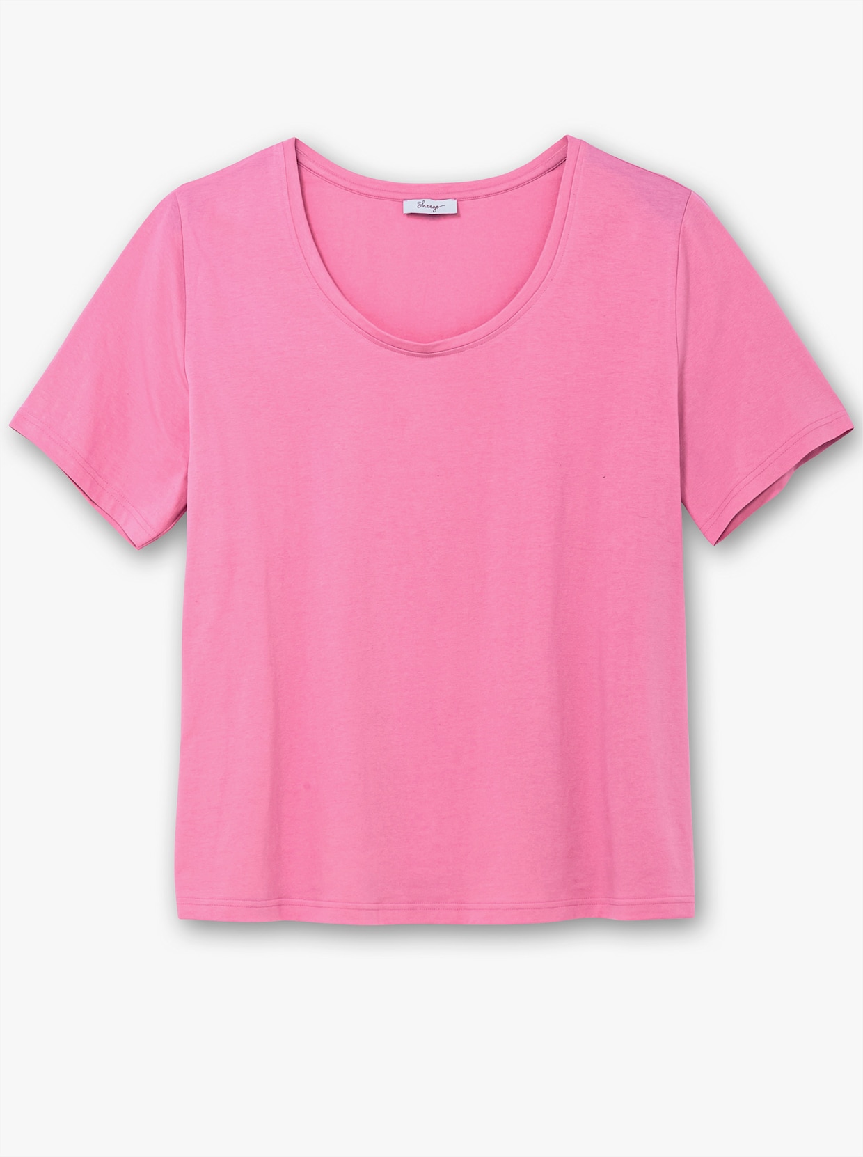 sheego Rundhalsshirt - blumiges pink