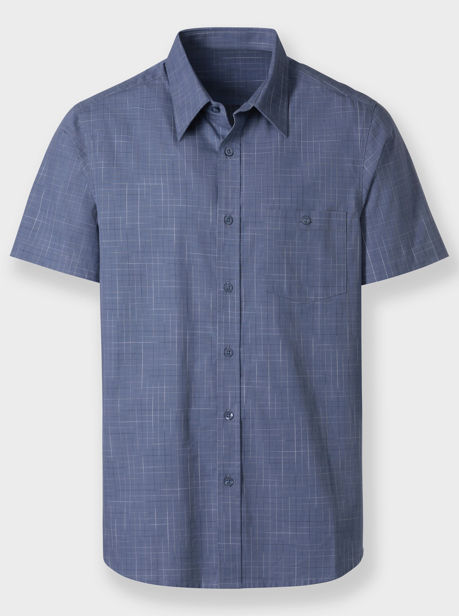 Catamaran Kurzarm-Hemd - rauchblau