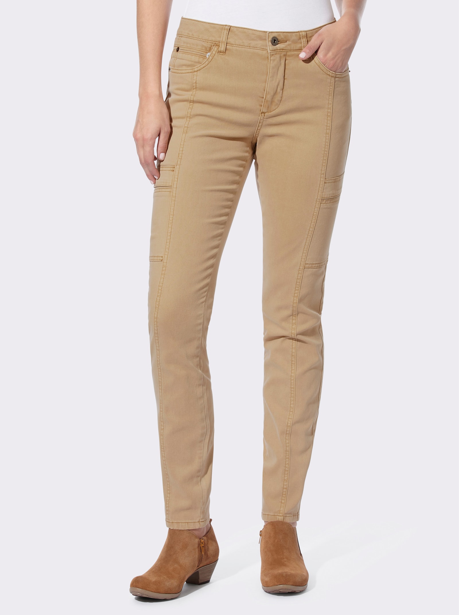 heine 5-Pocket-Hose in bequemer Stretch-Qualität - camel