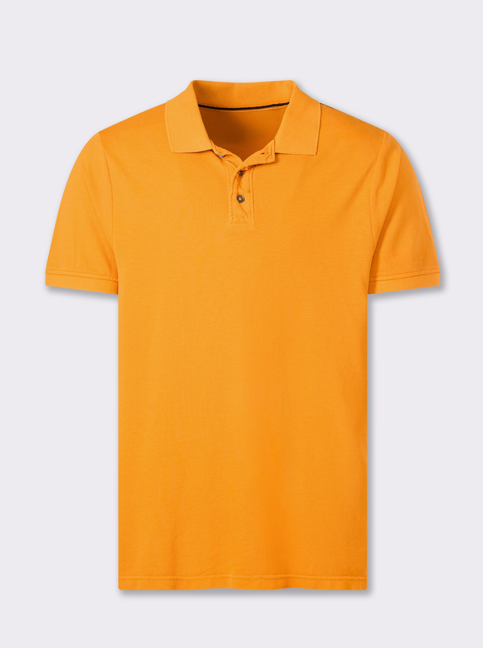 Catamaran Kurzarmshirt aus Baumwoll-Pikee - ocker