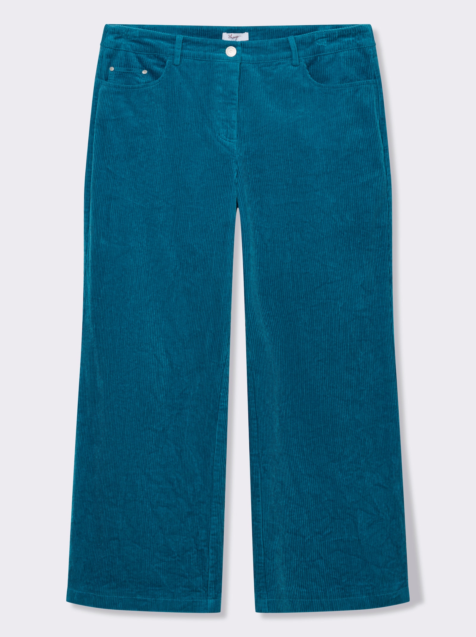 sheego Cordhose mit weitem Bein - topas