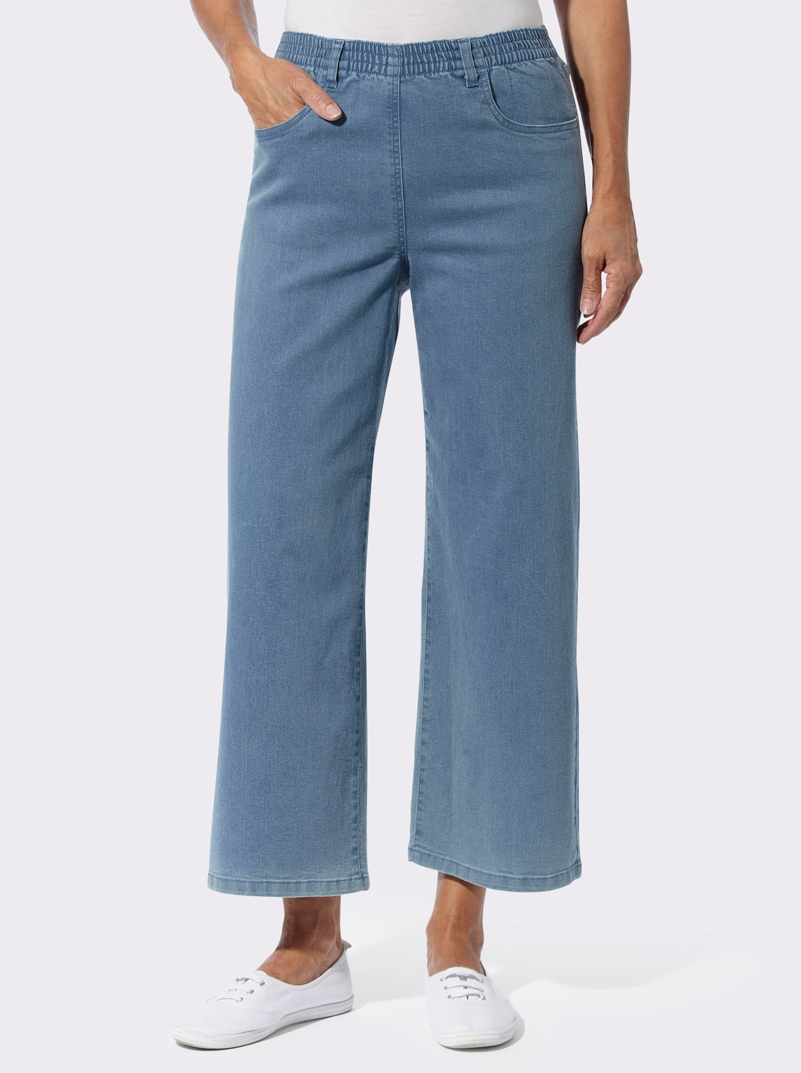 7/8-Jeans im Doppelpack - blue-bleached + sesam