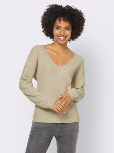 heine Pullover - sand-meliert