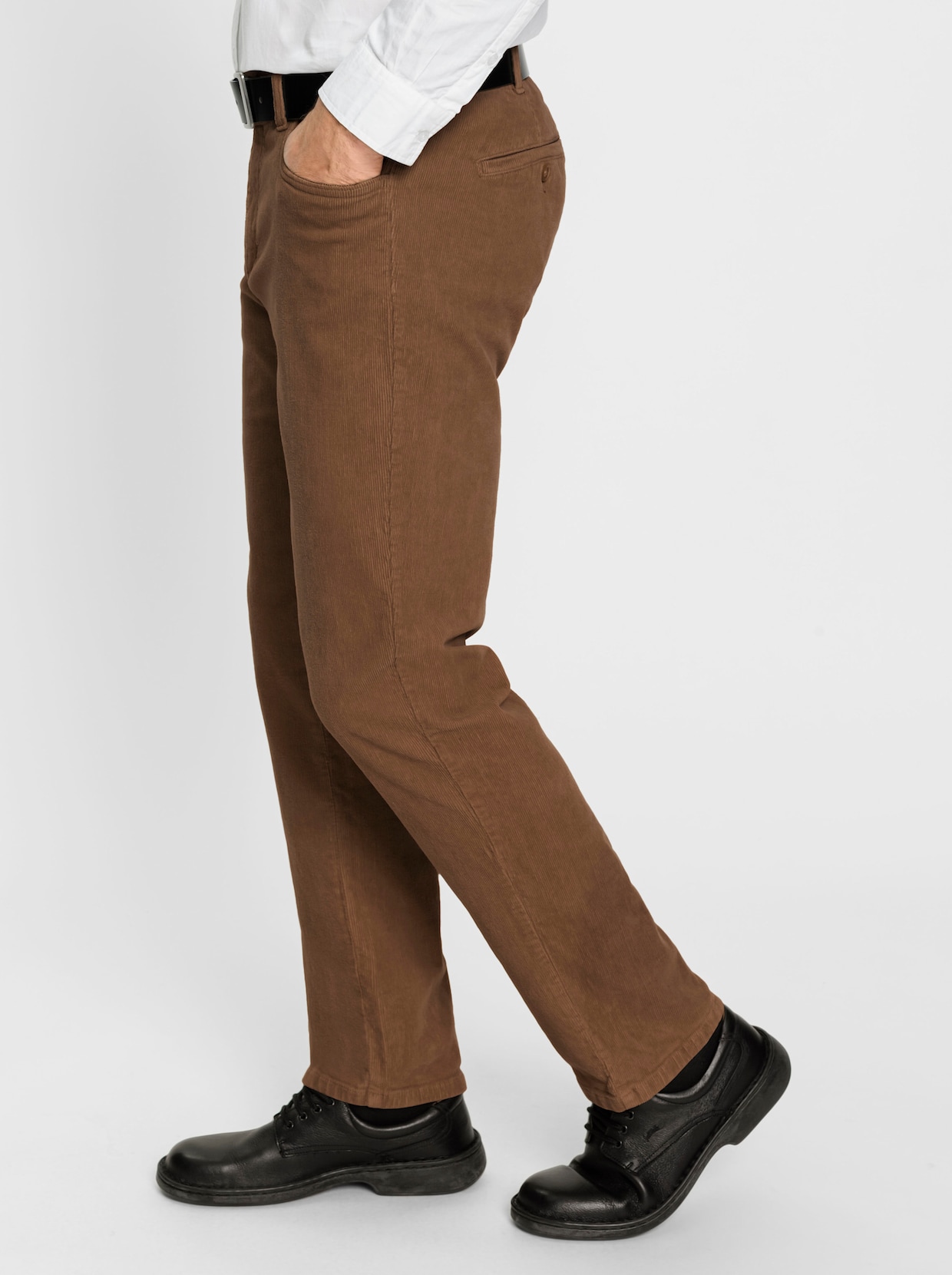 Marco Donati Ribcord broek - bruin