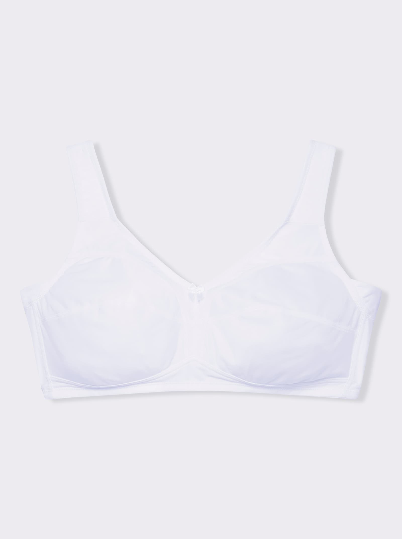 wäschepur Entlastungs-BH ohne Bügel seitlich extra hoch geschnitten - weiß