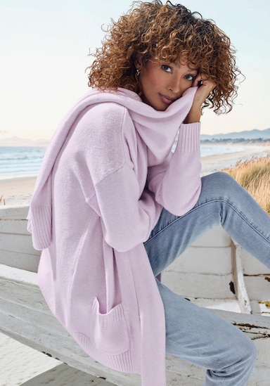 Vivance Strickjacke - flieder meliert