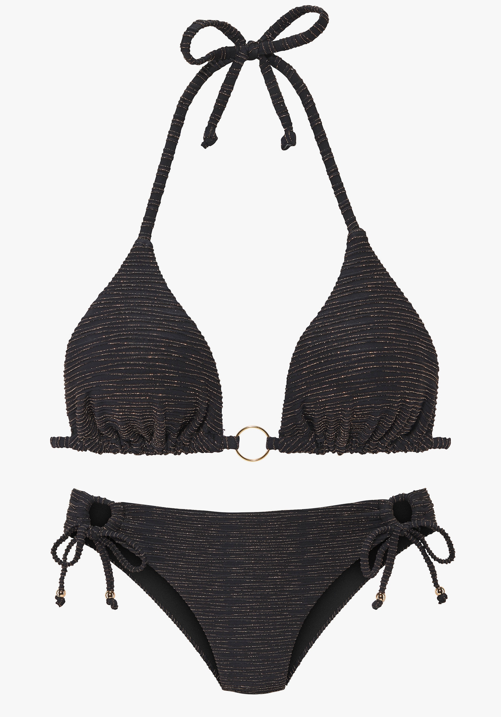 LASCANA Triangel-Bikini - schwarz