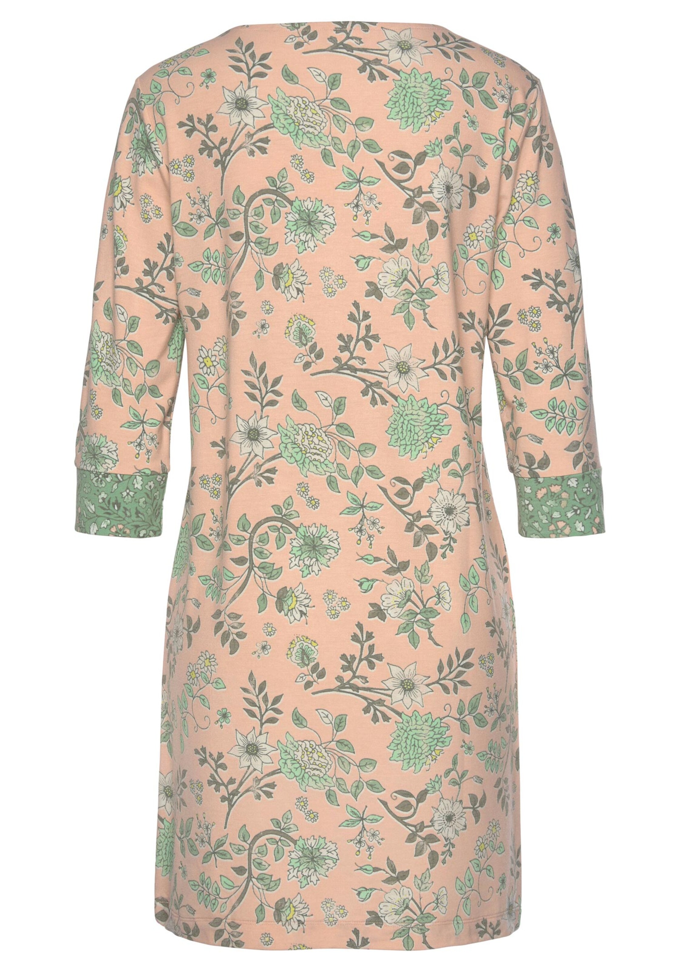 Damenmode Nachtwäsche & Homewear LASCANA Nachthemd in nude-schilfgrün 