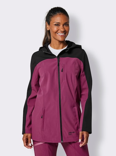 Catamaran Sports Softshelljacke - schwarz-malve