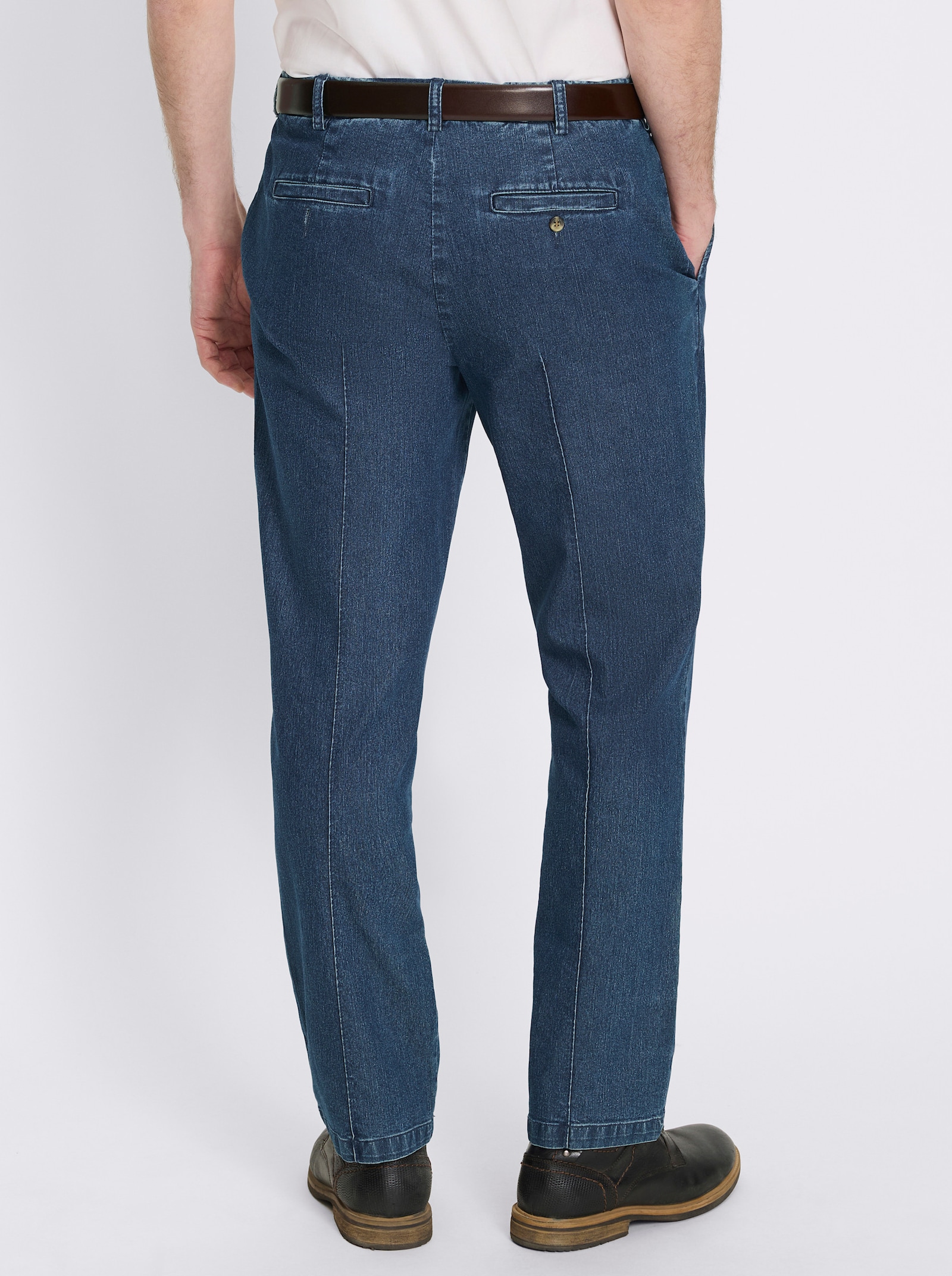 Marco Donati Jeans mit Bundfalten - blue-stone-washed