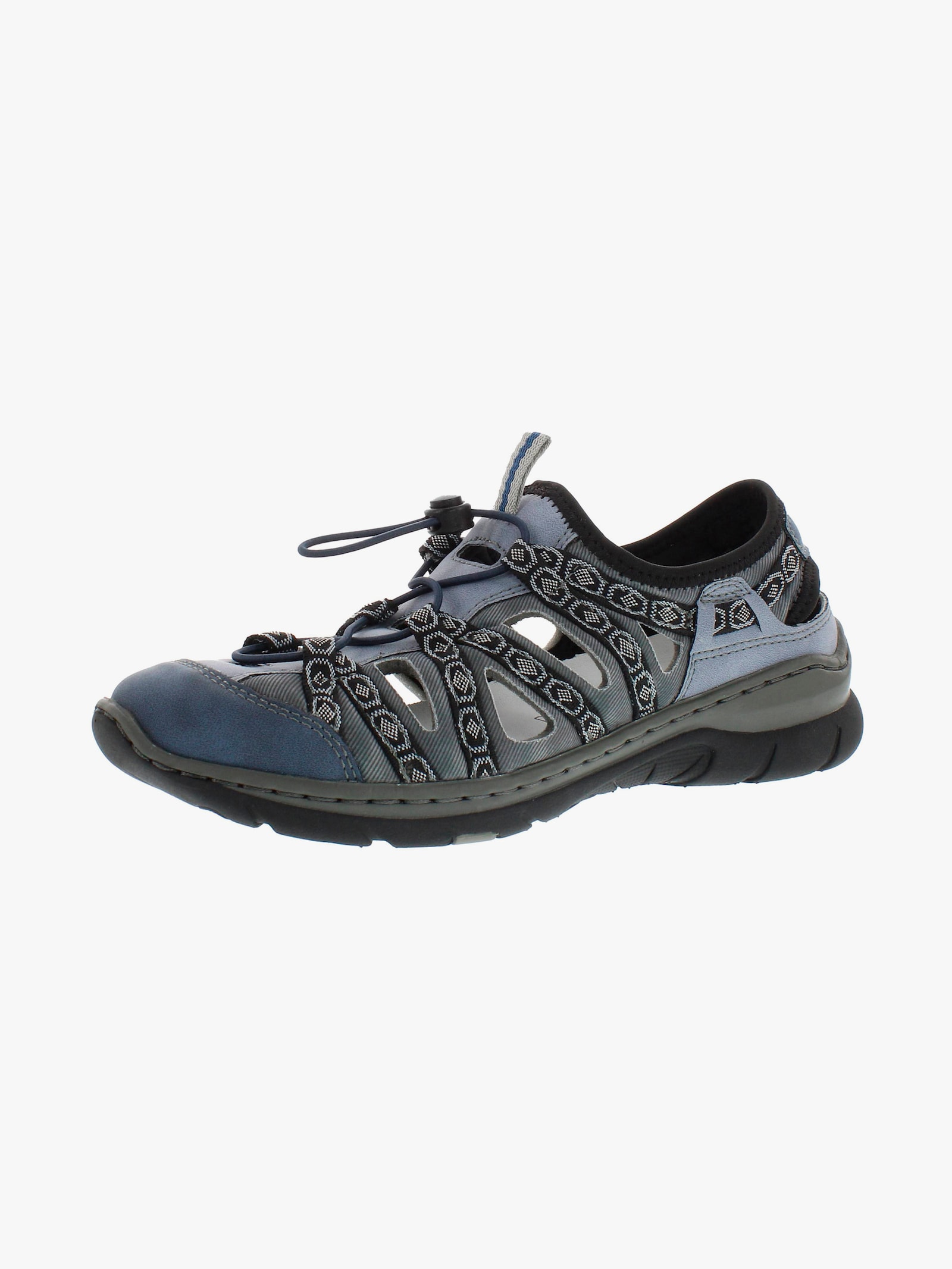 Naturläufer Slipper mit Schnellverschluss - jeansblau