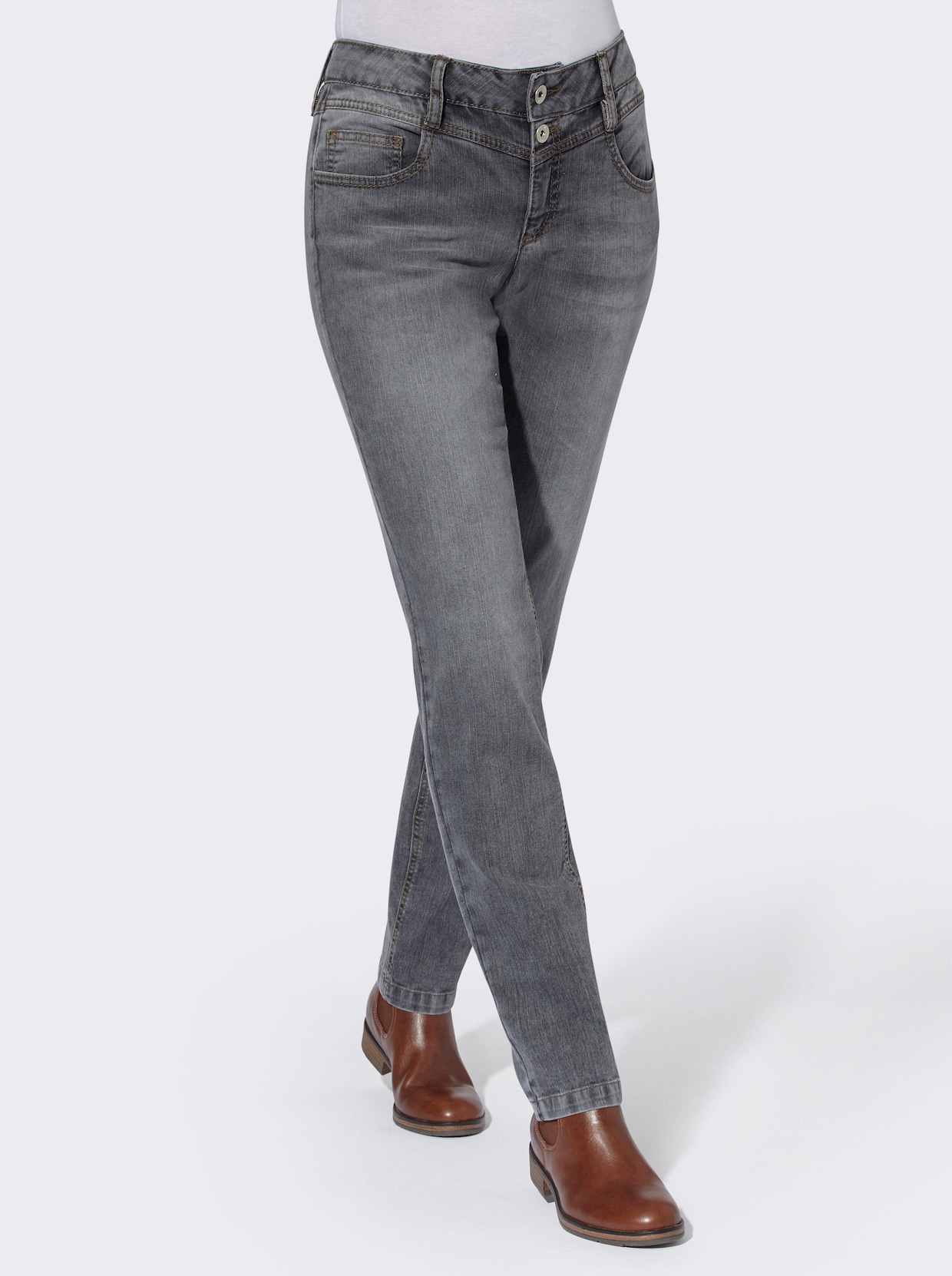 5-Pocket-Jeans - stone-grey-denim