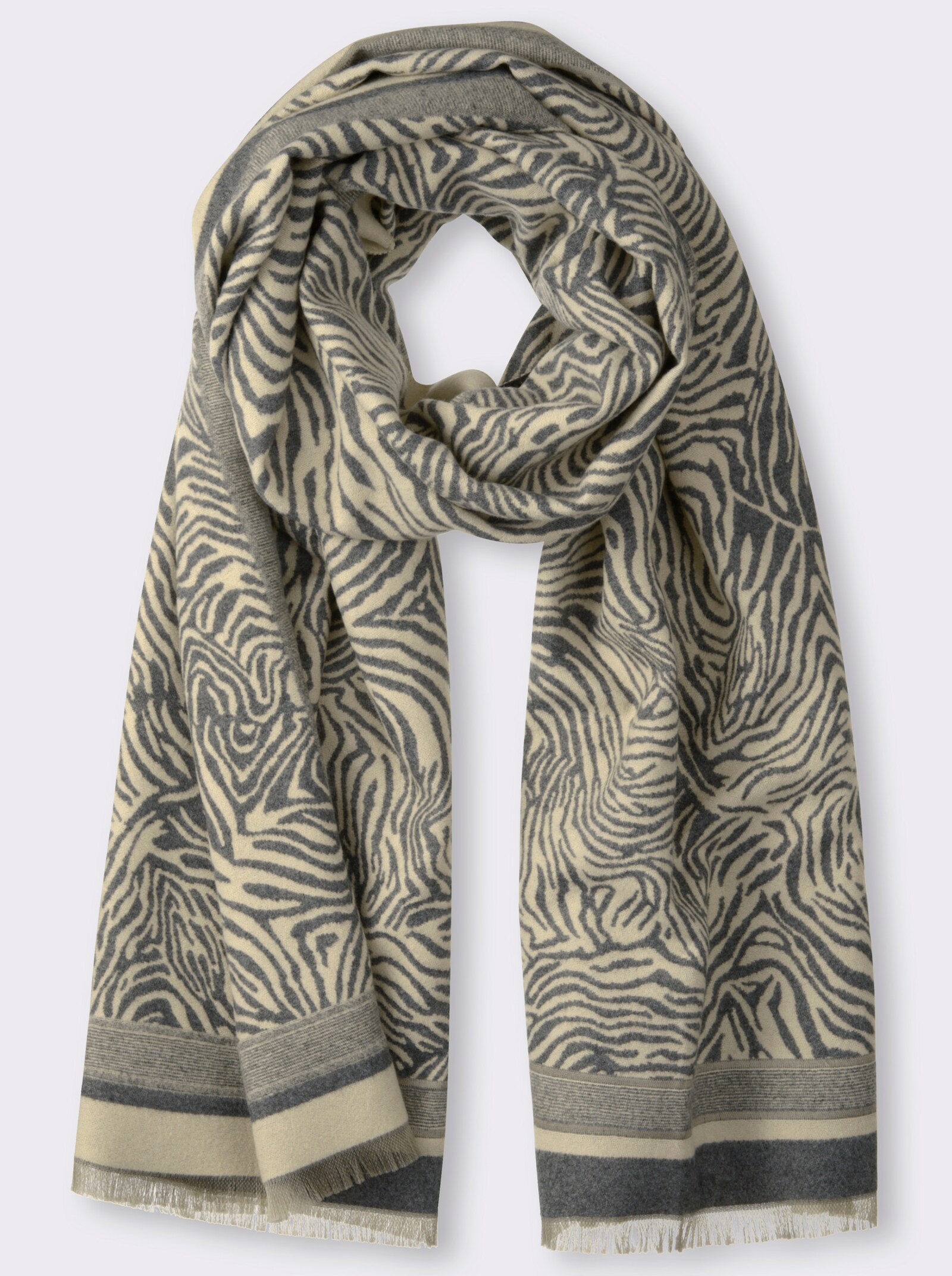 heine Schal - steingrau