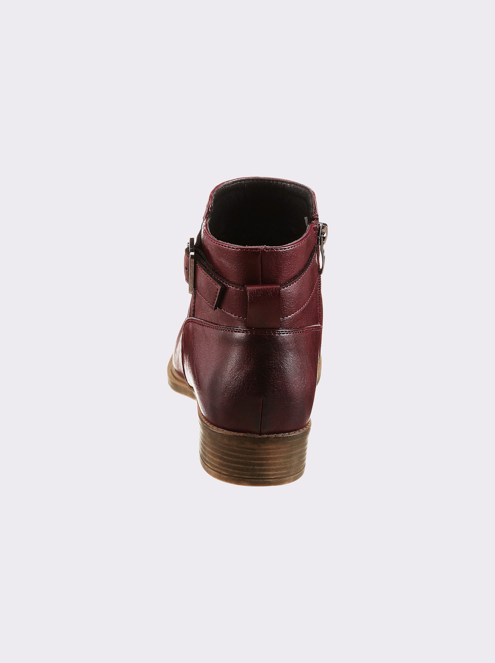 Andrea Conti Stiefelette in Leder-Optik - bordeaux