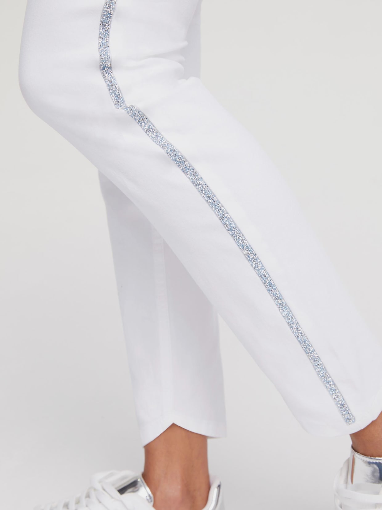 Linea Tesini Bauchweg-Jeans - weiß