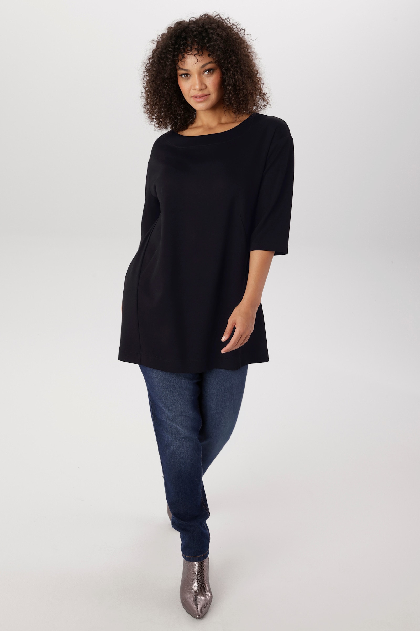 Aniston PLUS Longshirt - schwarz