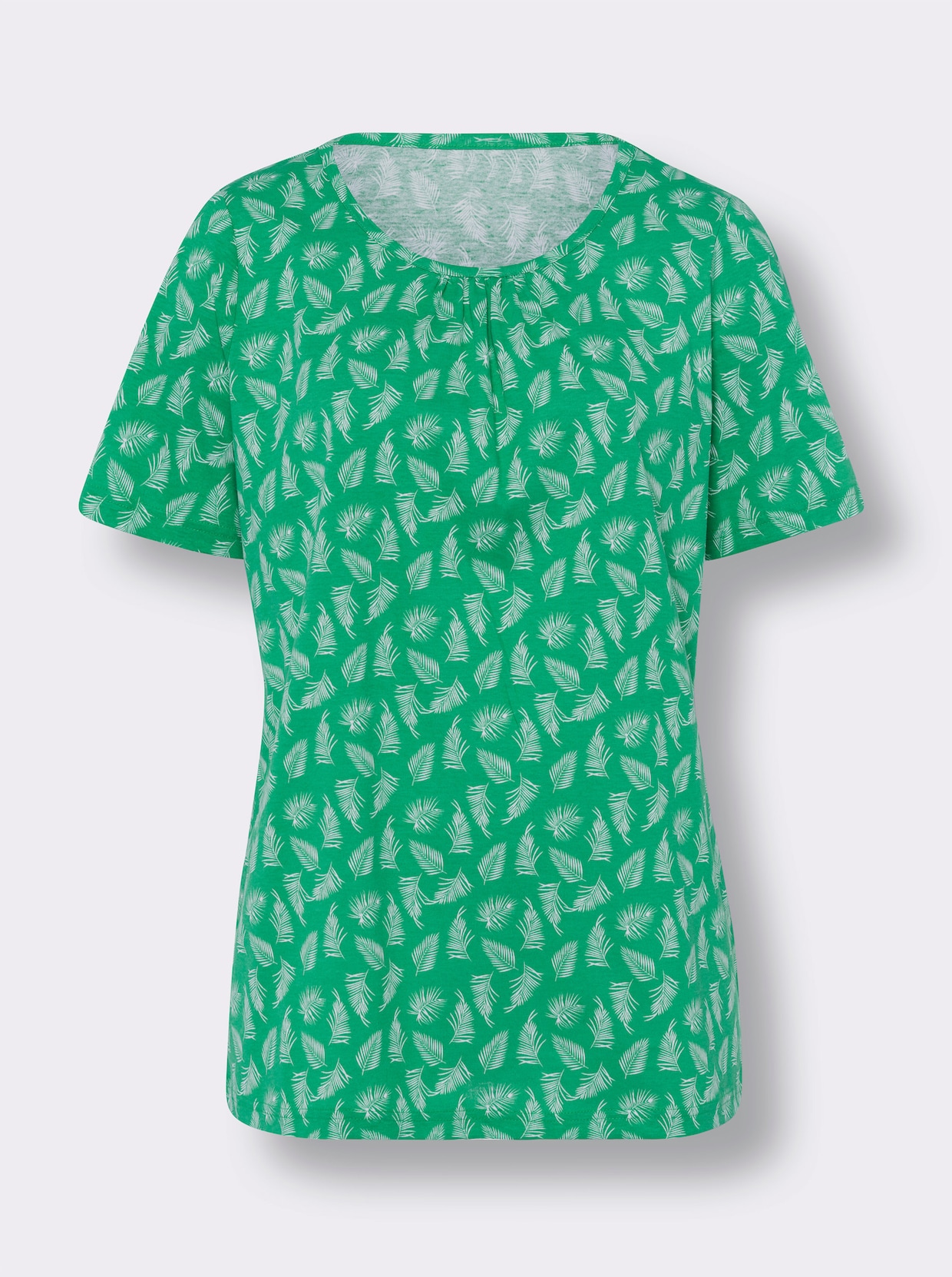 Shirt met korte mouwen - grasgroen/wit bedrukt