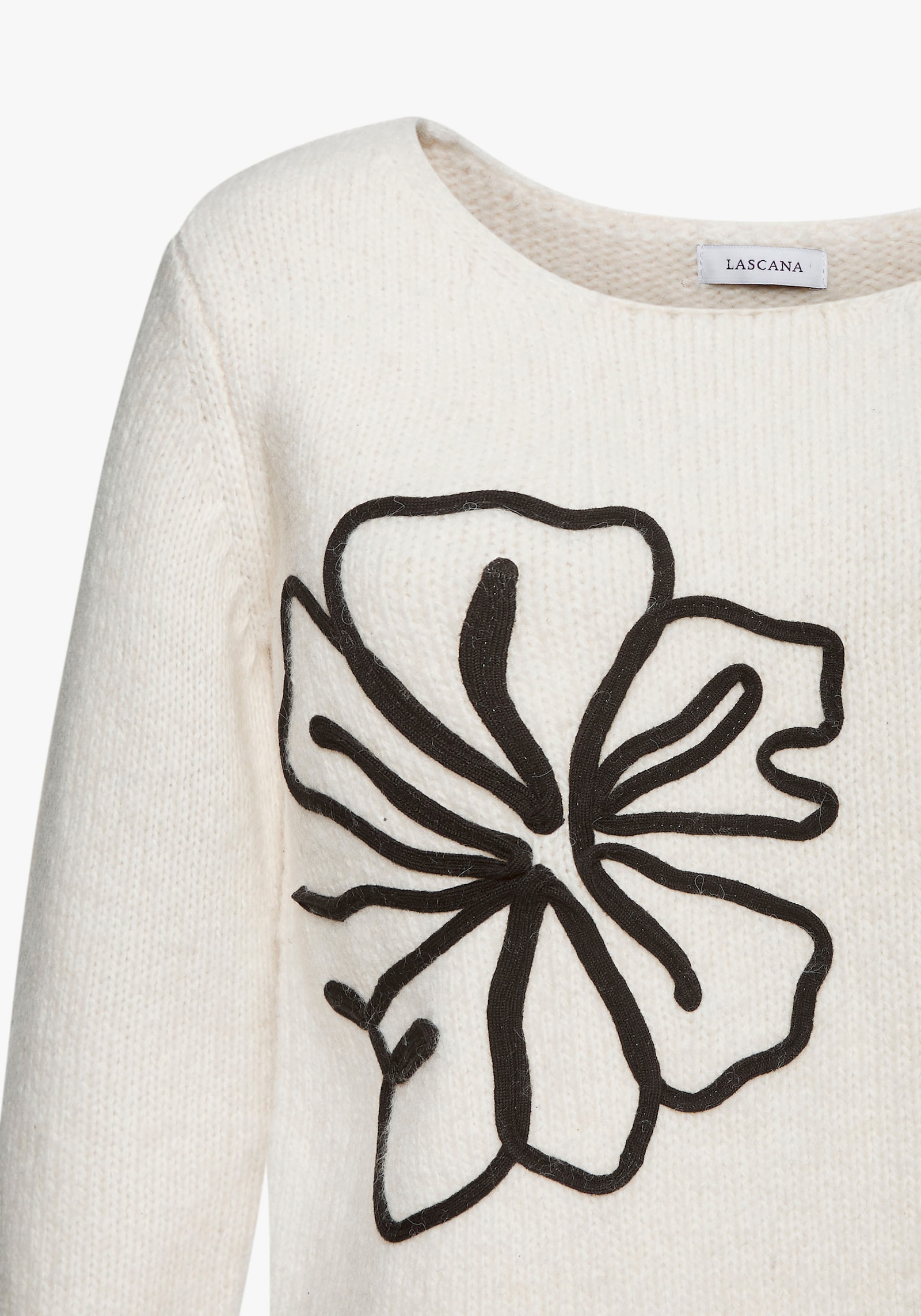 LASCANA Gebreide pullover - beige