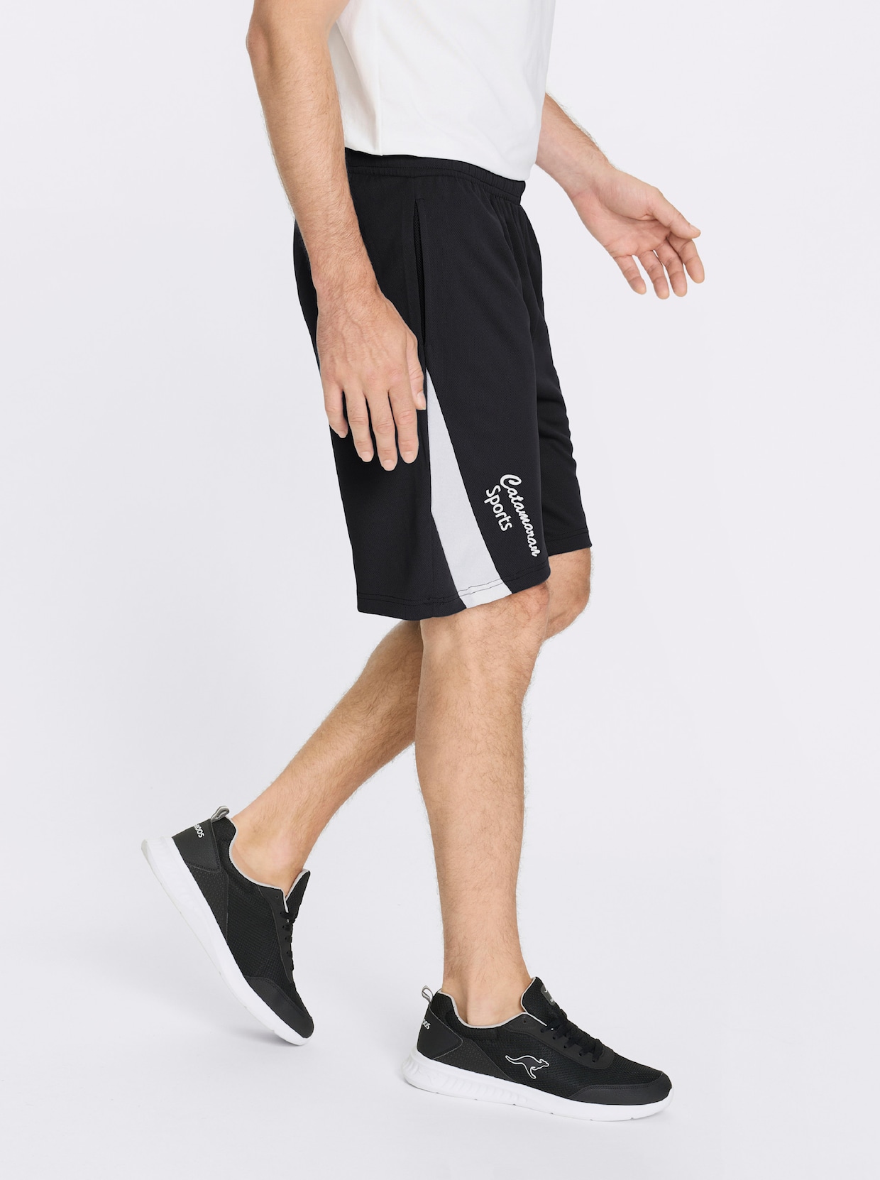 Catamaran Sports Funktionshose mit Logo-Druck - schwarz