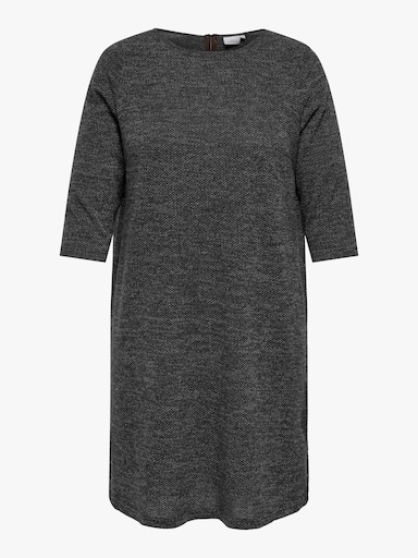 ONLY CARMAKOMA Jerseykleid - dark grey melange