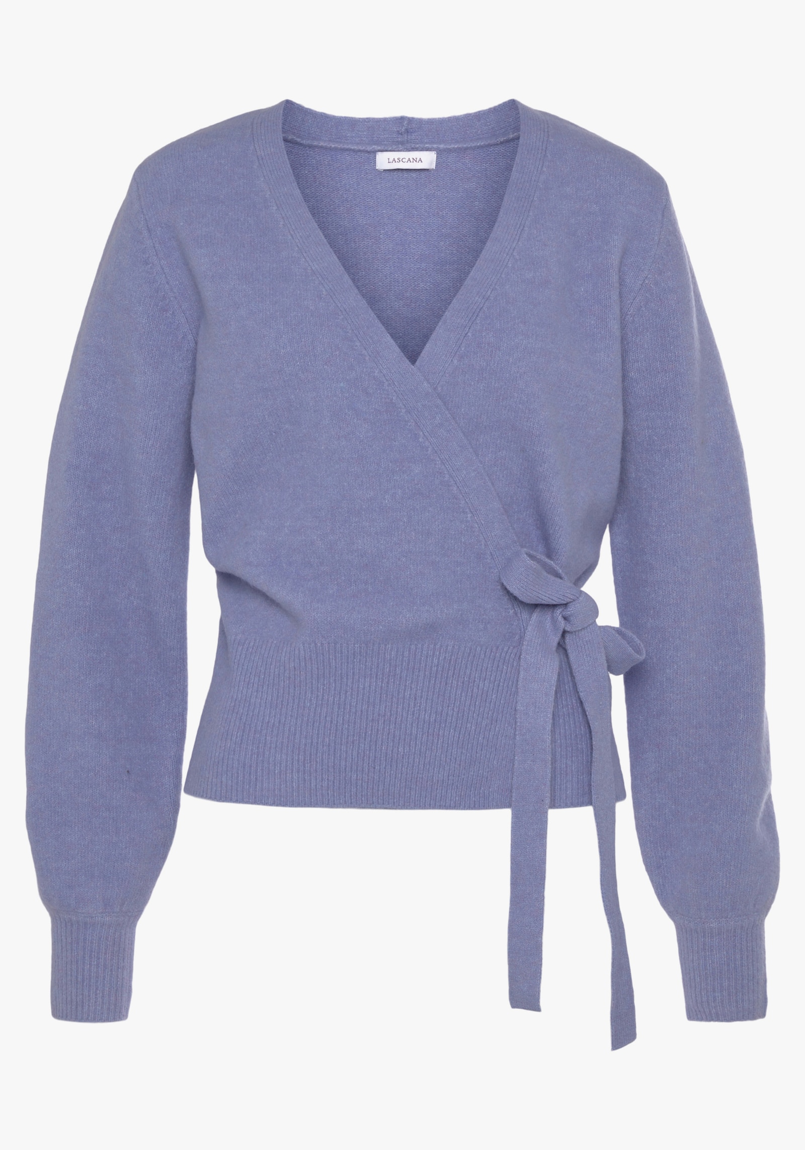 LASCANA Wickelstrickjacke - lila
