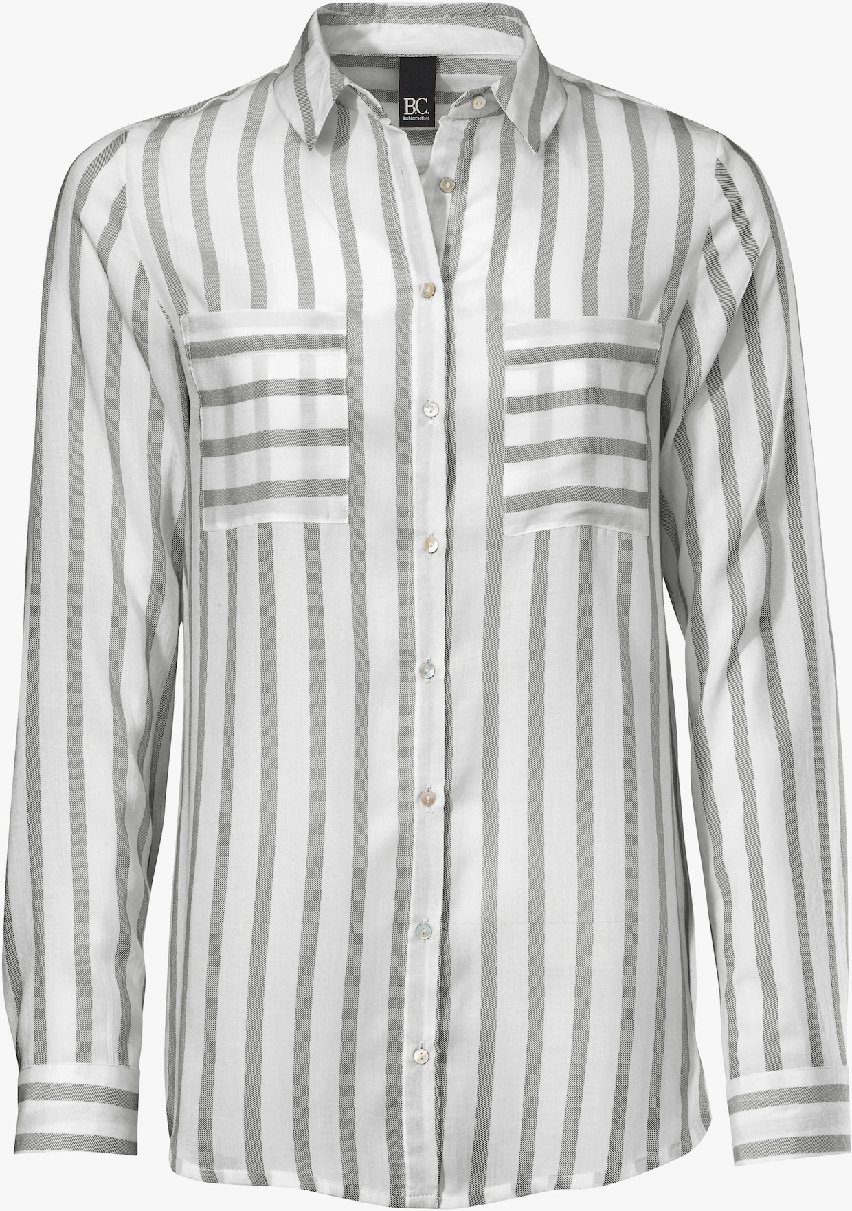 heine Gestreepte blouse - grijs/ecru